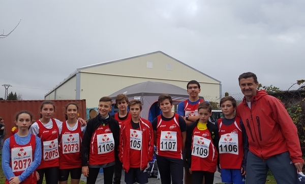 Le groupe des minimes et moi-même